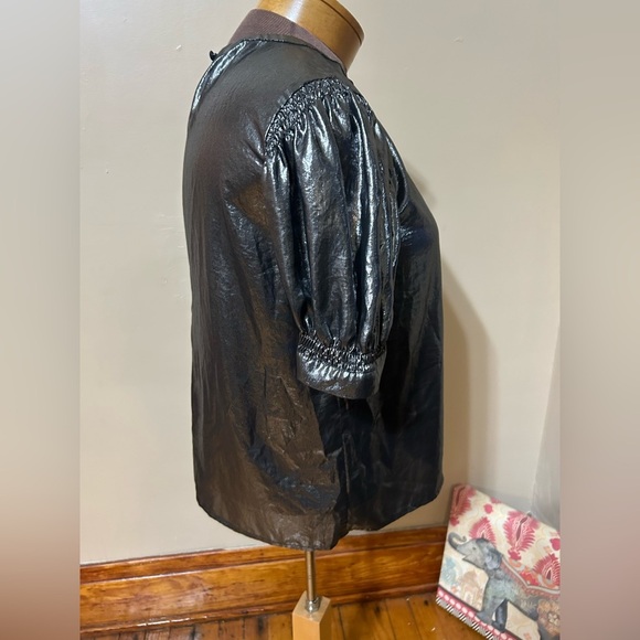 Current Air Women's Metallic Party Head Turning Blouse Size Small - Picture 3 of 8